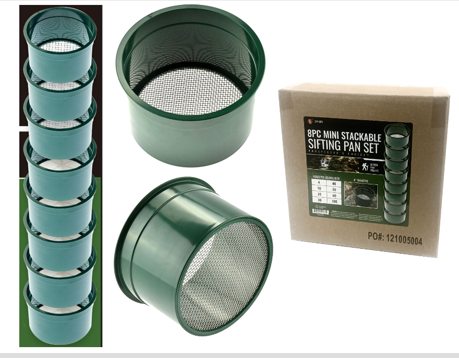 6 INCH DIAMETER CLASSIFIER SET - 8 PIECE
