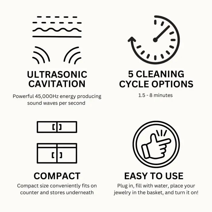 GEMORO LuxeSpa Ultrasonic Cleaner